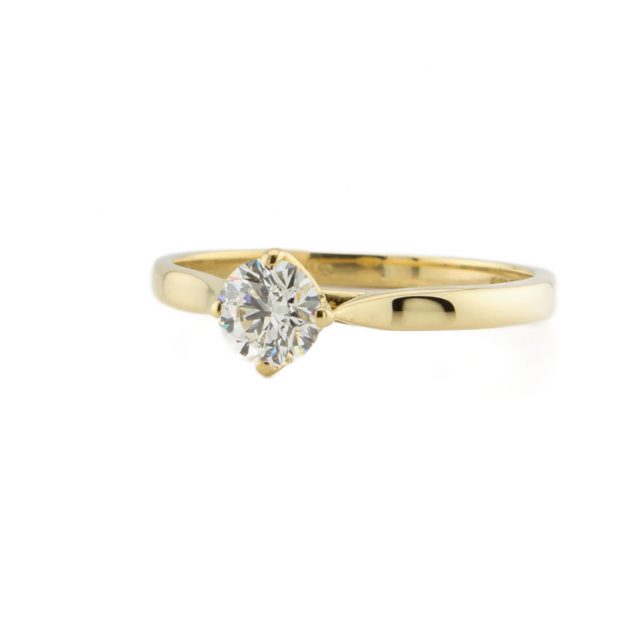 Pre-Owned 18ct Yellow Gold Diamond Solitaire Ring 0.46ct