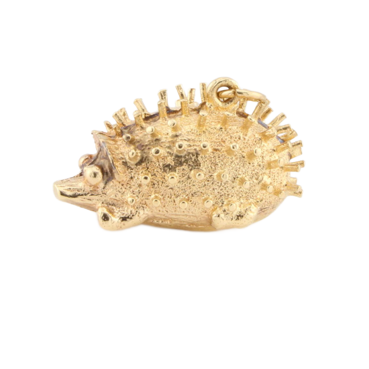 Pre-Owned 9ct Yellow Gold Hedgehog Pendant 1512556