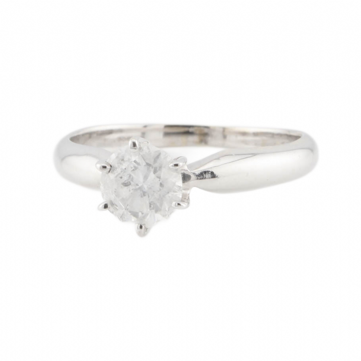 Pre-Owned 18ct White Gold Diamond Solitaire Ring 0.70ct 1601603