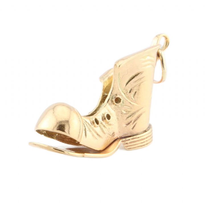 Pre-Owned 9ct Yellow Gold Old Boot Pendant