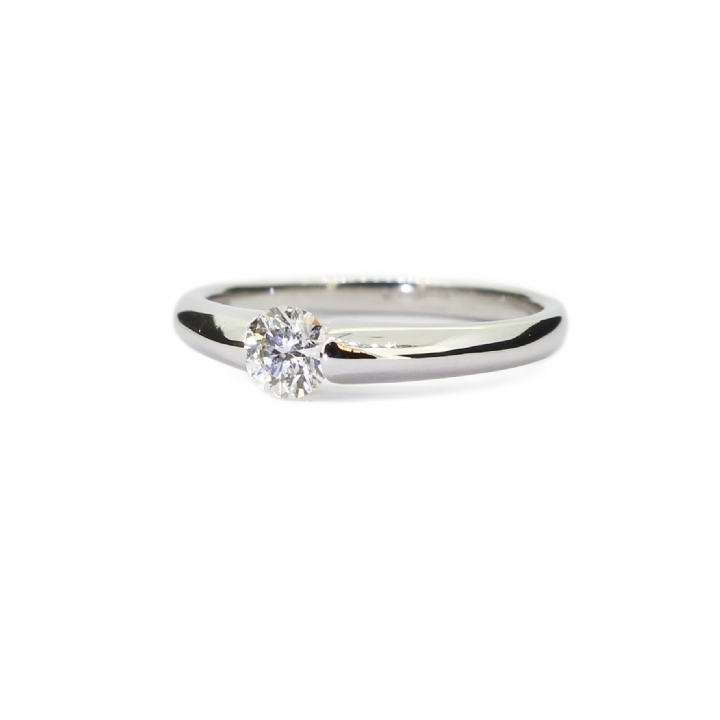 Pre-Owned 18ct White Gold Diamond Solitaire Ring 0.33ct 1601007
