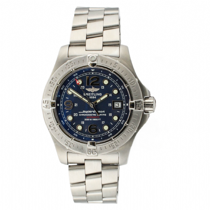 Pre-Owned 44mm Breitling Superocean Watch & Original Papers 1704350