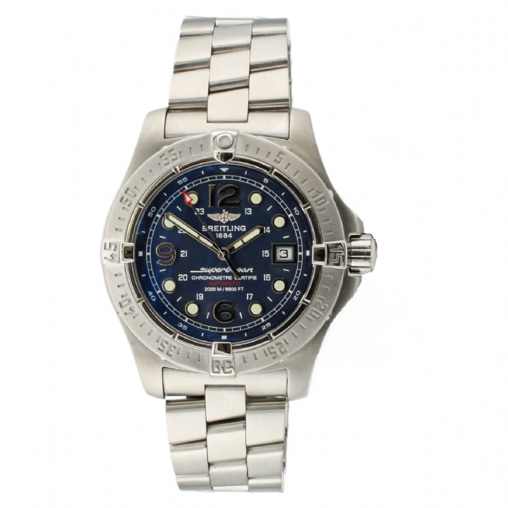 Pre-Owned 44mm Breitling Superocean Watch & Original Papers