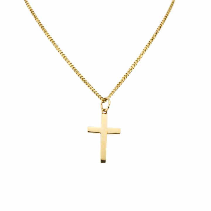 Pre-Owned 9ct Polished Cross & 16