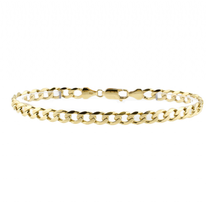 Pre-Owned 9ct Yellow Gold Curb Bracelet 1505692