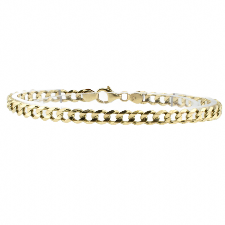 Pre-Owned 9ct Yellow Gold Curb Bracelet 7005317