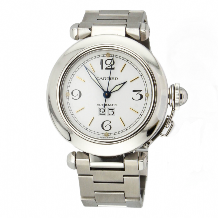 Pre-Owned 35mm Cartier Pasha Watch, White Dial 1702382