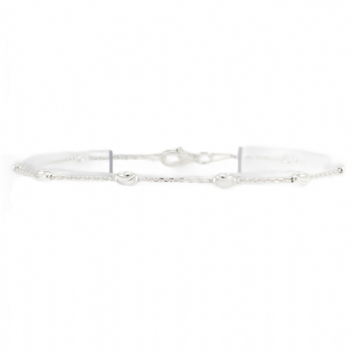 New Silver Oval Moon Bracelet 7