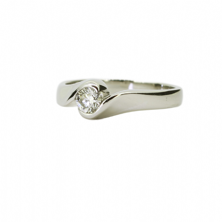 Pre-Owned Platinum Diamond Solitaire Ring 0.25ct 1601087