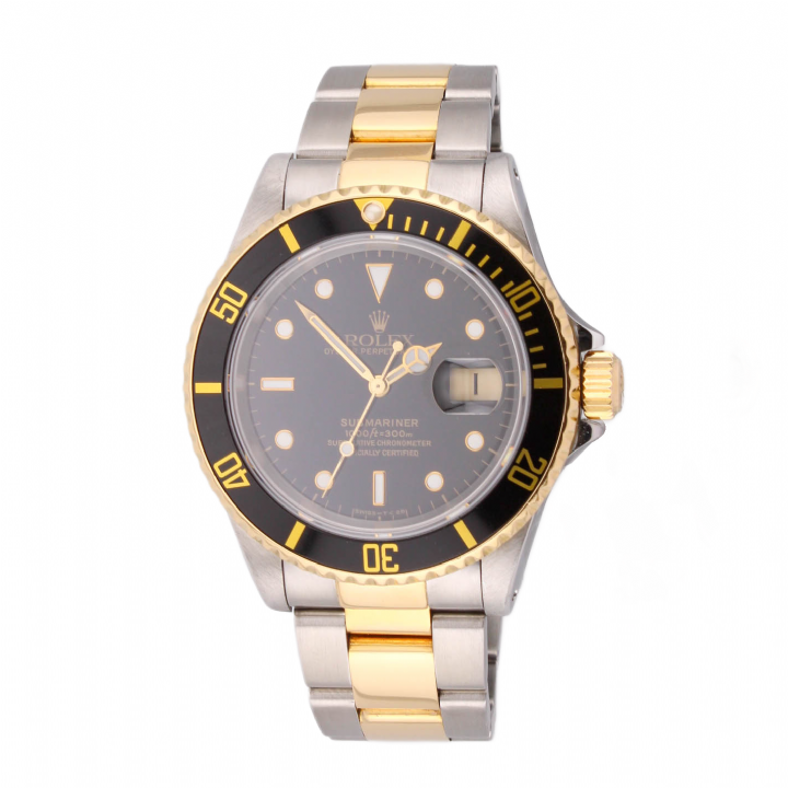 Pre-Owned 40mm Rolex Submariner Watch, Black Dial 16613