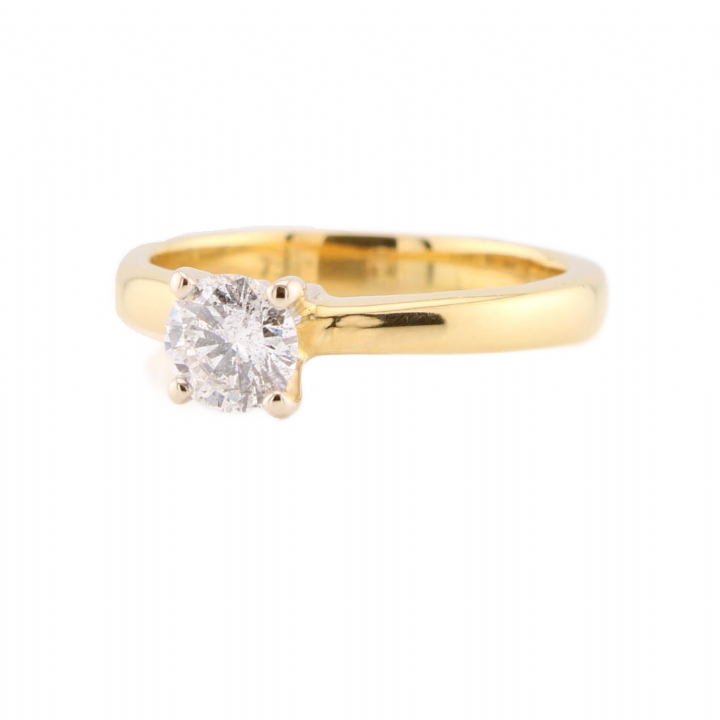 Pre-Owned 14ct Yellow Gold Diamond Solitaire Ring 0.47ct 1601393