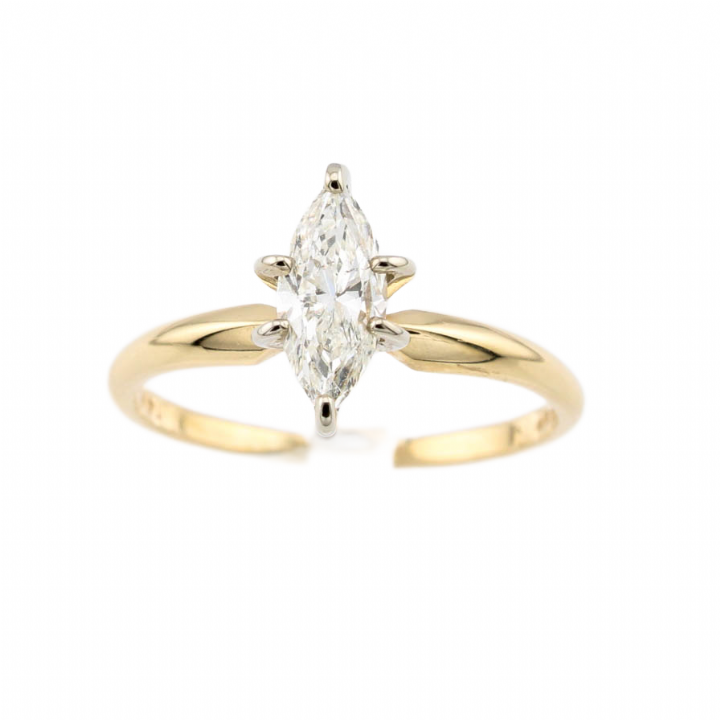 Pre-Owned 18ct Yellow Gold Diamond Solitaire Ring 0.50ct 1601412