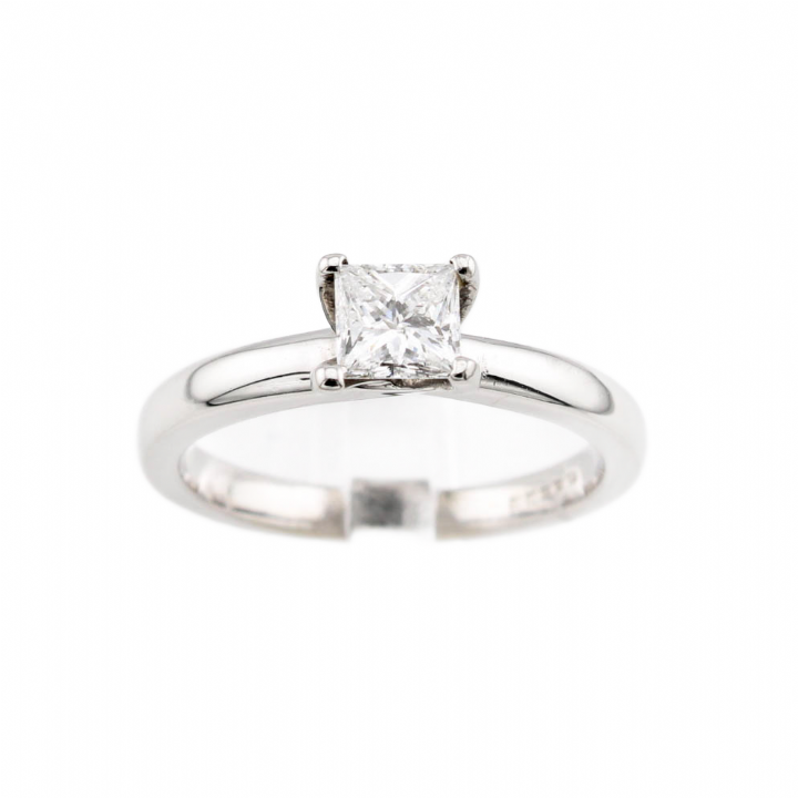 Pre-Owned 18ct White Gold Diamond Solitaire Ring 0.40ct