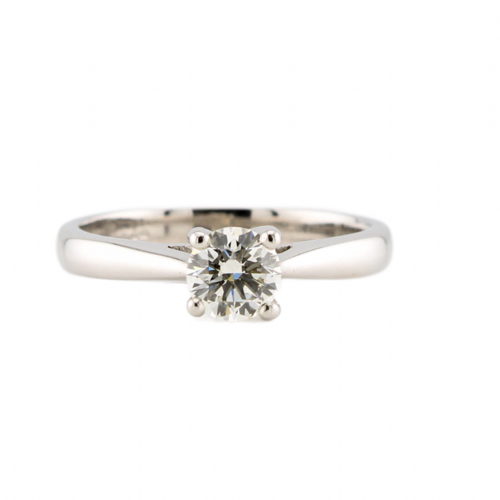 Pre-Owned Platinum Diamond Solitaire Ring 0.52ct 1601714