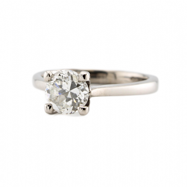 Pre-Owned 18ct White Gold Diamond Solitaire Ring 0.95ct 1601723