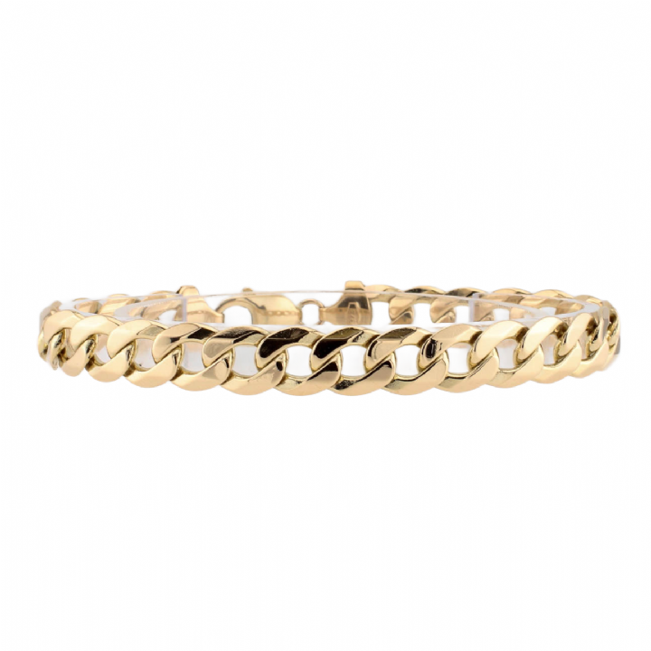Pre-Owned 9ct Yellow Gold Curb Bracelet 1505709