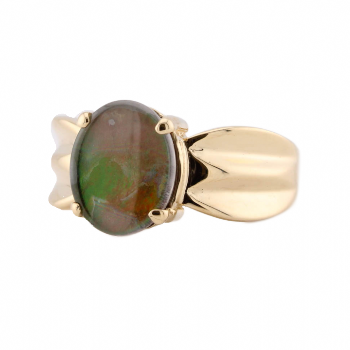 Pre-Owned 9ct Yellow Gold Opal Ring 1523669