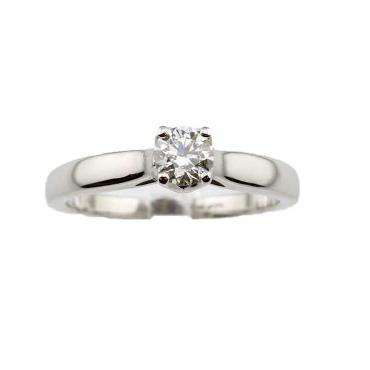 Pre-Owned Platinum Diamond Solitaire Ring 0.32ct 1601719