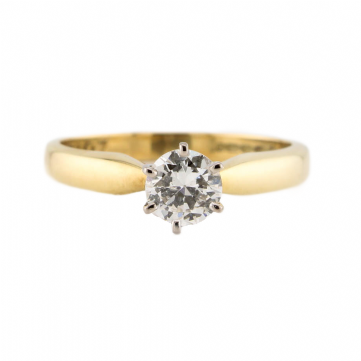 Pre-Owned 18ct Yellow Gold Diamond Solitaire Ring 0.43ct 1601385