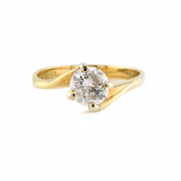 Pre-Owned 18ct Yellow Gold Diamond Solitaire Ring 0.74ct 1601218