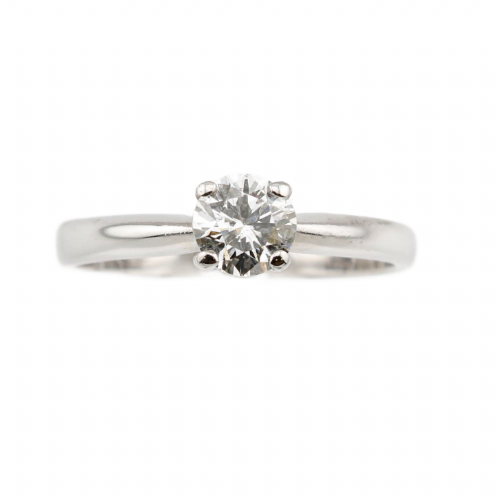 Pre-Owned 18ct White Gold Diamond Solitaire Ring 0.46ct 1601308