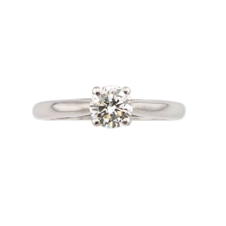 Pre-Owned Platinum Diamond Solitaire Ring 0.50ct 1601142