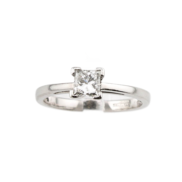 Pre-Owned Platinum Diamond Solitaire Ring 0.34ct