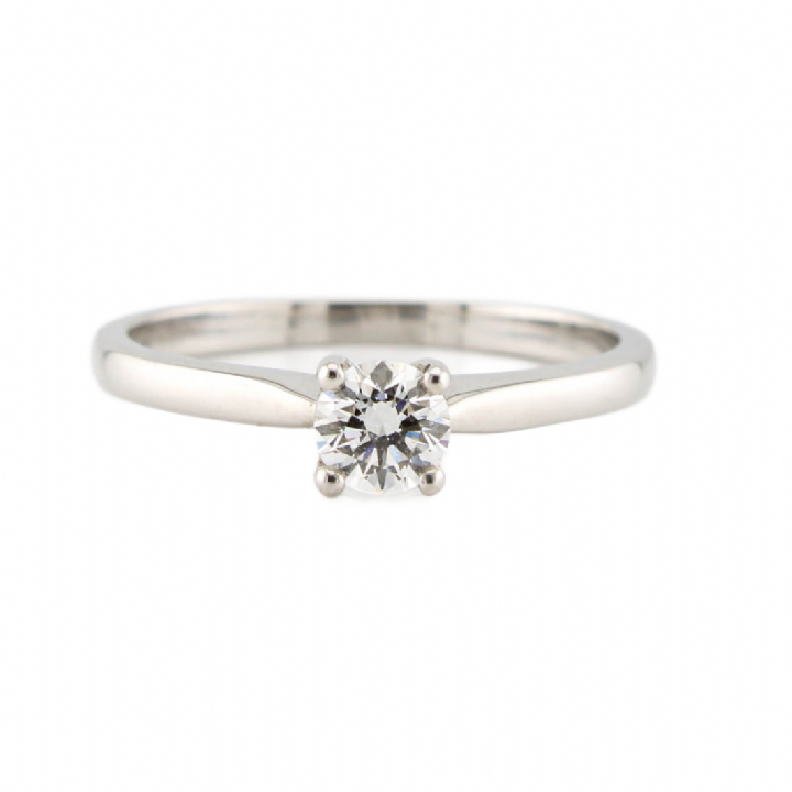 Pre-Owned Platinum Diamond Solitaire Ring 0.40ct 7101319