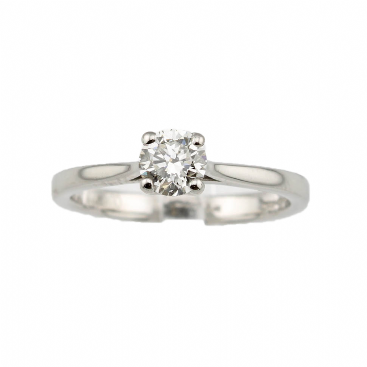 Pre-Owned Platinum Diamond Solitaire Ring 0.30ct 1601435