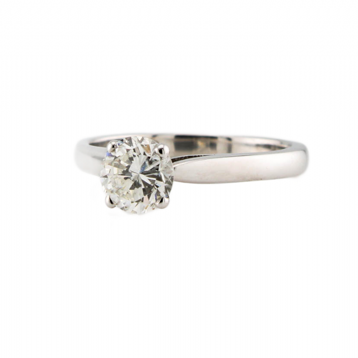 Pre-Owned 18ct White Gold Diamond Solitaire Ring 0.75ct 1601619