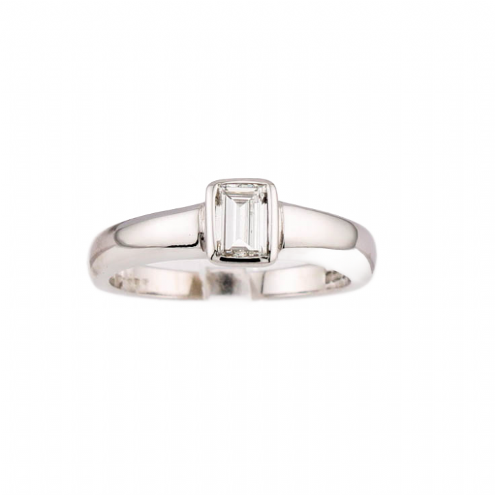 Pre-Owned 18ct White Gold Diamond Solitaire Ring 0.48ct 1601066