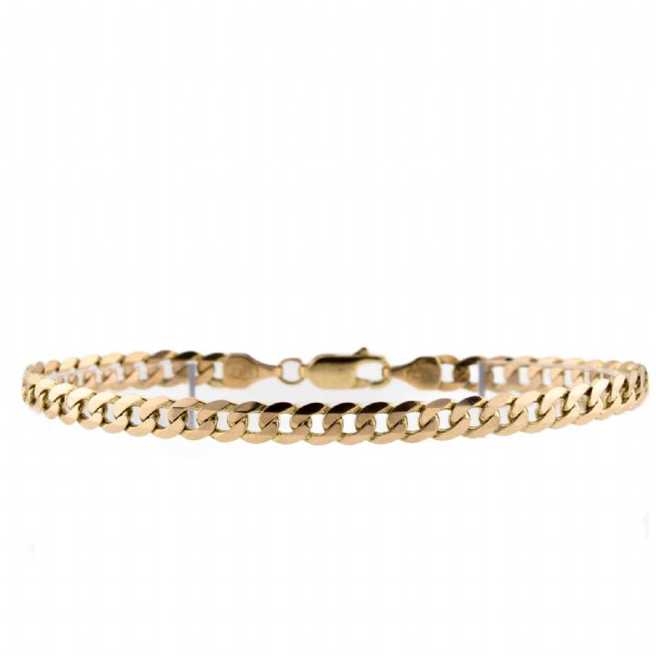 Pre-Owned 9ct Yellow Gold Curb Bracelet 1503857