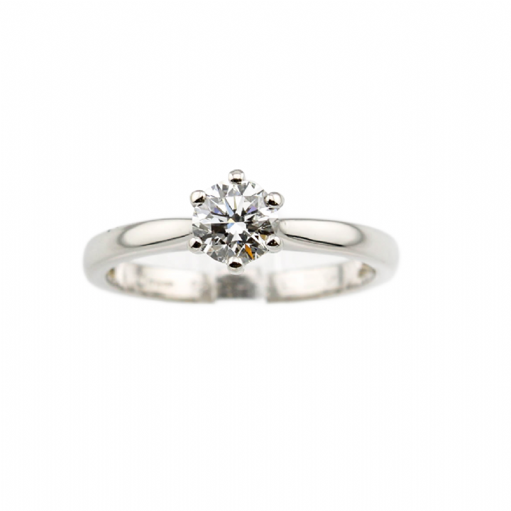 Pre-Owned Platinum Diamond Solitaire Ring 0.50ct 1601712