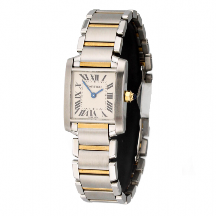 Pre-Owned 20mm Cartier Tank Francise watch, Original Papers.