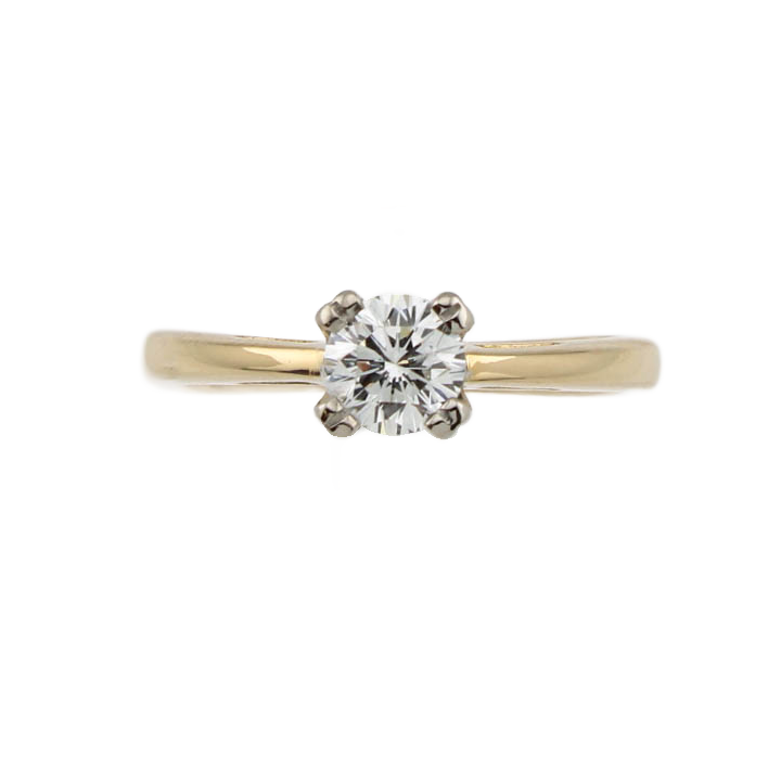 Pre-Owned 18ct Yellow Gold Diamond Solitaire Ring 0.50ct 1601730