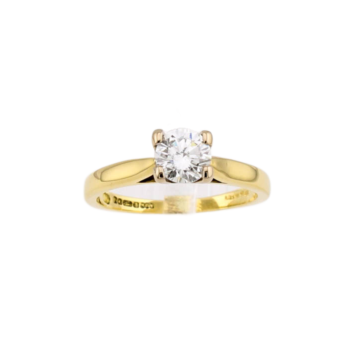 Pre-Owned 18ct Yellow Gold Diamond Solitaire Ring 0.60ct 1601744