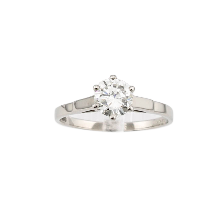 Pre-Owned 18ct White Gold Diamond Solitaire Ring 0.73ct 1601749