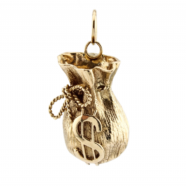 Pre-Owned 9ct Yellow Gold 'Swag' Bag Pendant