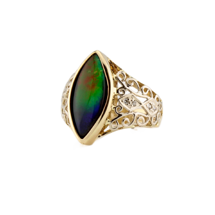 Pre-Owned 9ct Yellow Gold Multi Coloured Stone Ring