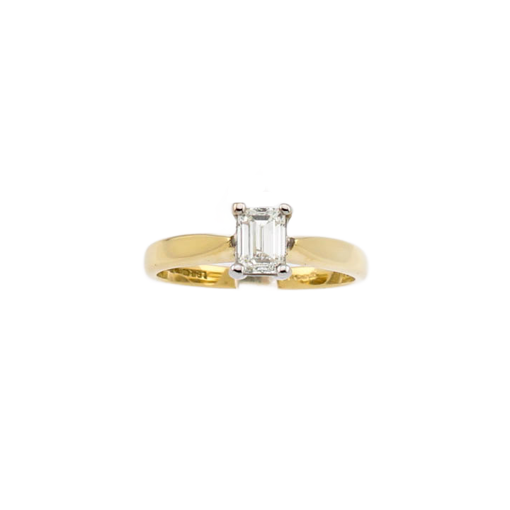 Pre-Owned 18ct Yellow Gold Diamond Solitaire Ring 0.50ct 1601756