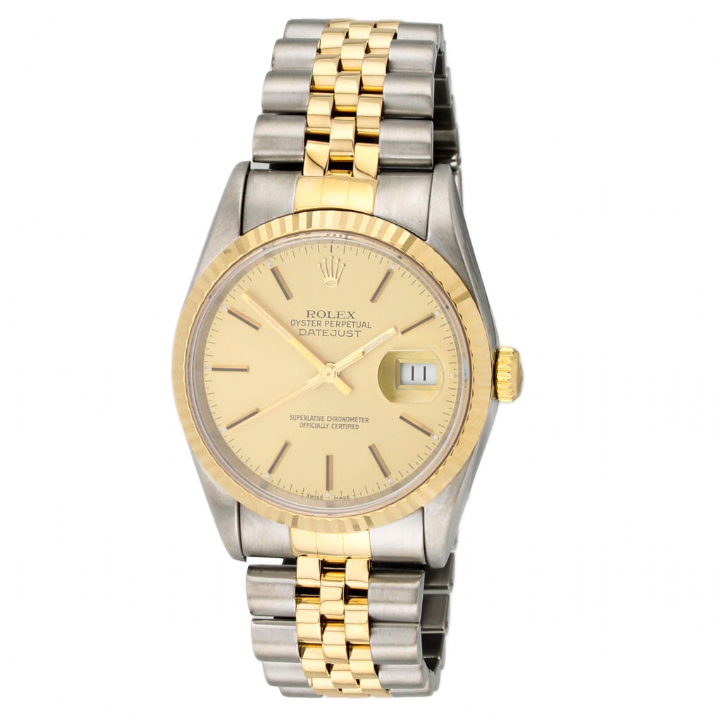 Pre-Owned 36mm Rolex DateJust Watch, Champagne Dial 1701857