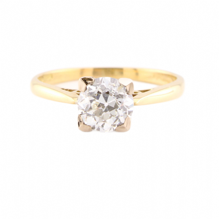 Pre-Owned 18ct Yellow Gold Diamond Solitaire Ring 1.10ct 1601768
