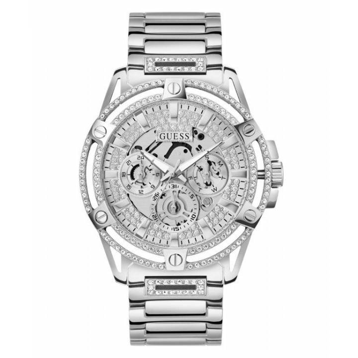 Guess Gents King Watch Silver Tone Bracelet Was £269.00