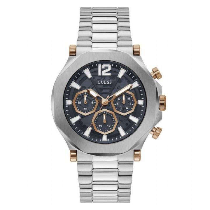 Guess Gents Silver Tone Edge Bracelet Watch Was £245.00