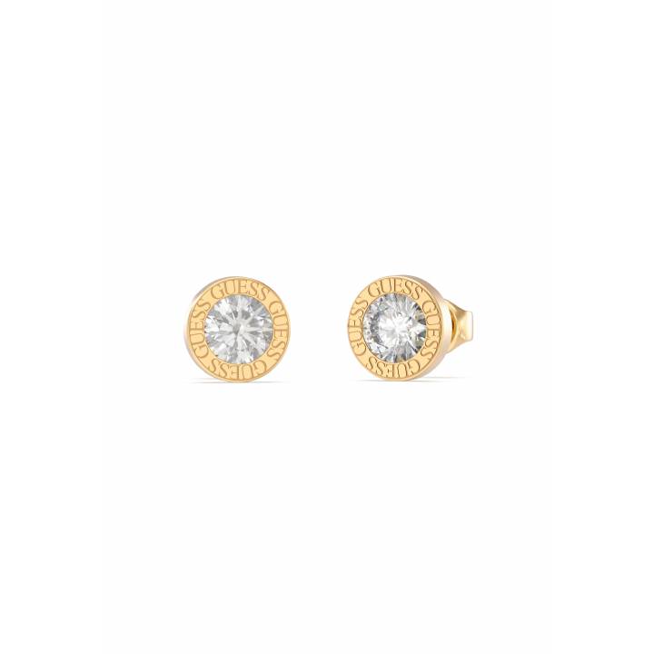 Guess Gold Tone Colour My Day Stud Earrings Was £40.00