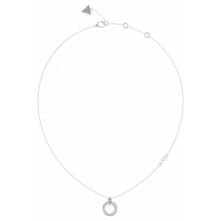 Guess Silver Tone Pave Circle Necklace Was £60.00