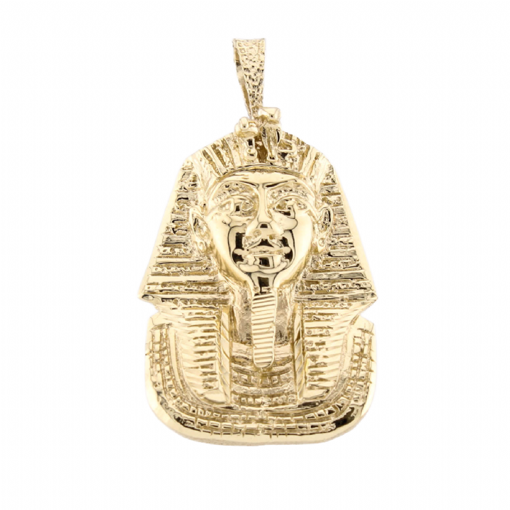 Pre-Owned 9ct Yellow Gold Egyptian Head Pendant 1510768
