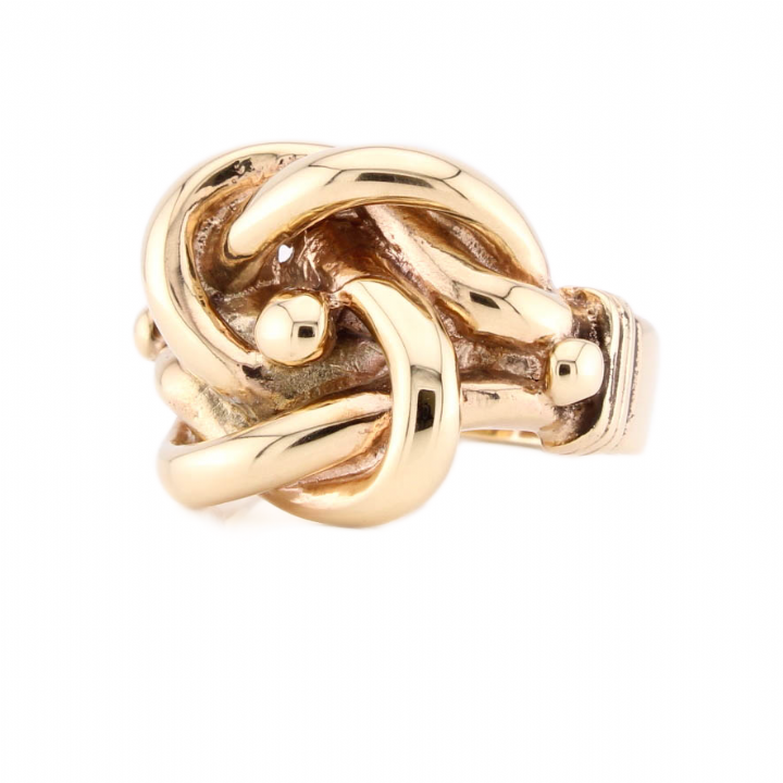 Pre-Owned 9ct Yellow Gold Knot Ring 1508477