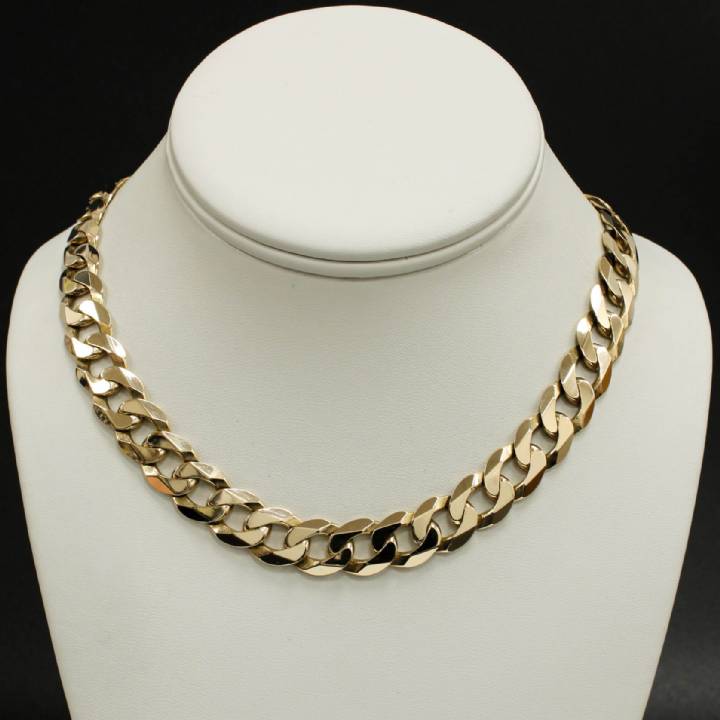 Pre-Owned 9ct Yellow Gold Heavy Curb Chain