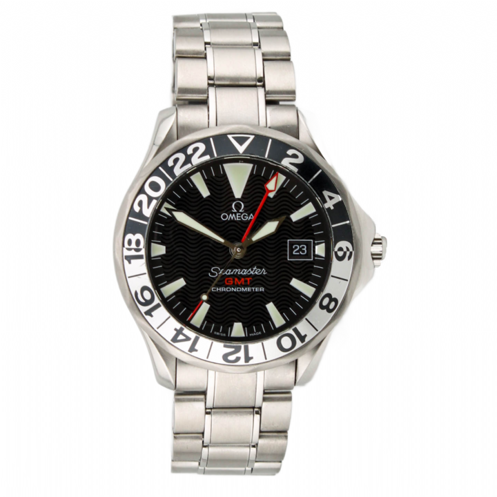 Pre-Owned 41mm Omega Seamaster GMT Watch & Original Papers 1703672